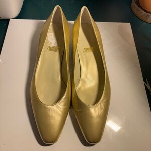 Vintage Allure Leather Flats, Size 11